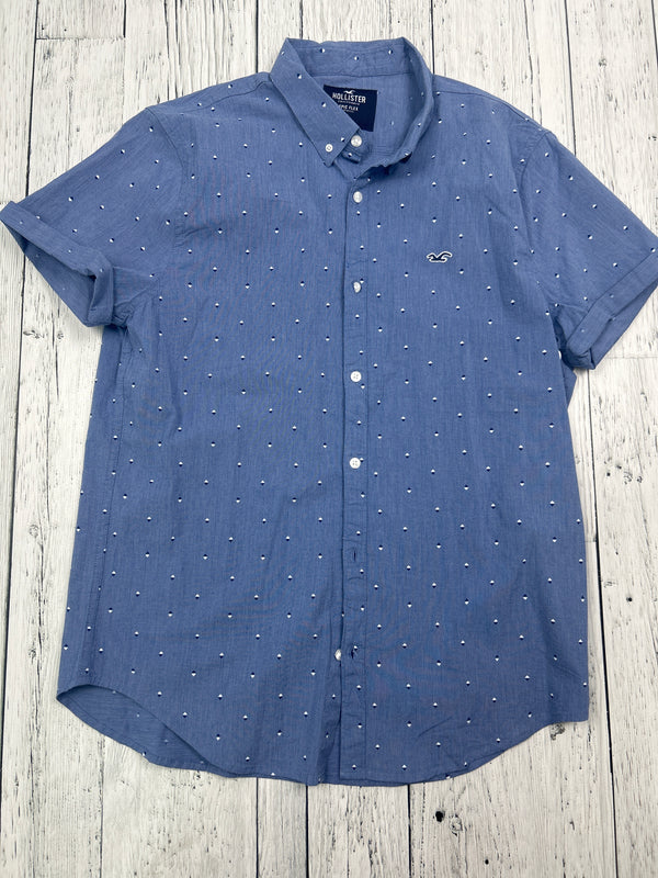 Hollister blue button up shirt - His L