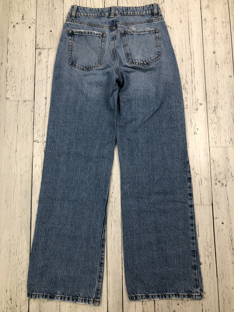 Garage wide leg blue jeans - Hers XS/25