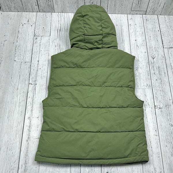 American Eagle Green Puffer Vest with Hood - His S
