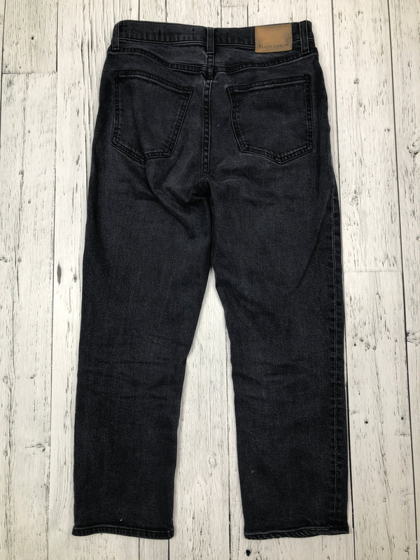 Denim Forum Arlo high rise straight black jeans - Hers M/27