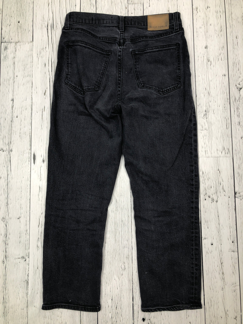Denim Forum Arlo high rise straight black jeans - Hers M/27
