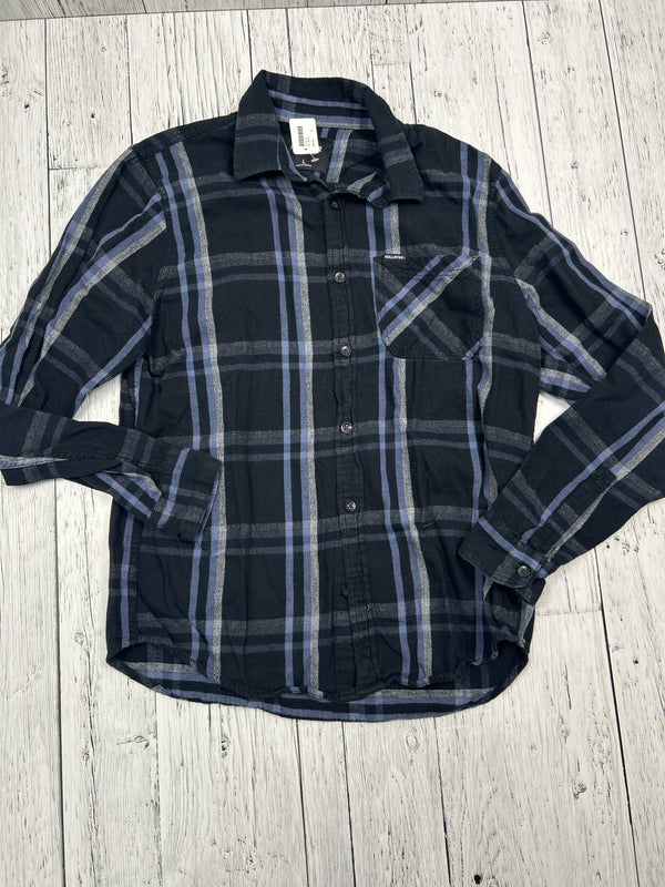 Hollister blue plaid button up shirt - His L