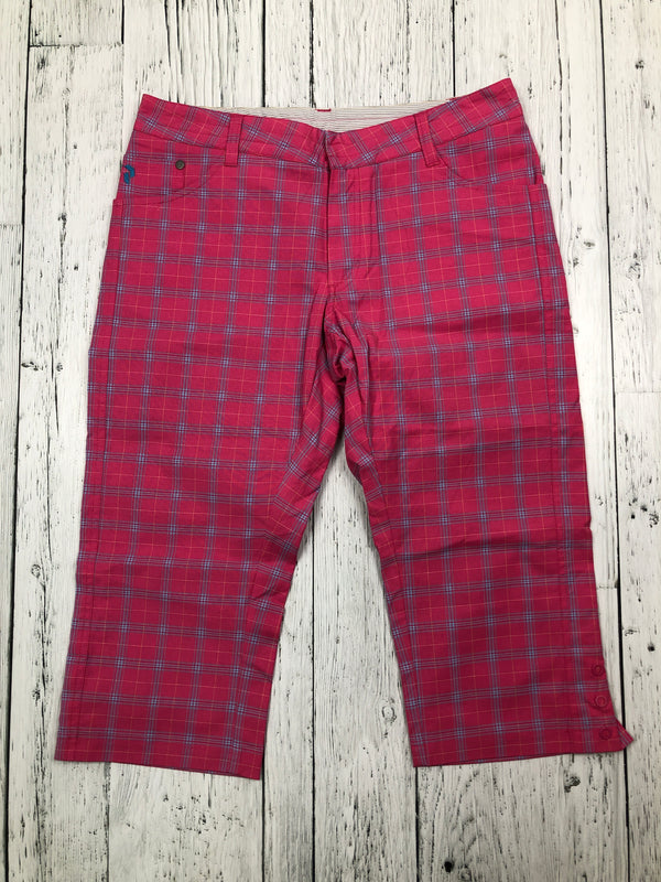 PeakPerformance pink blue plaid shorts - Hers S/28