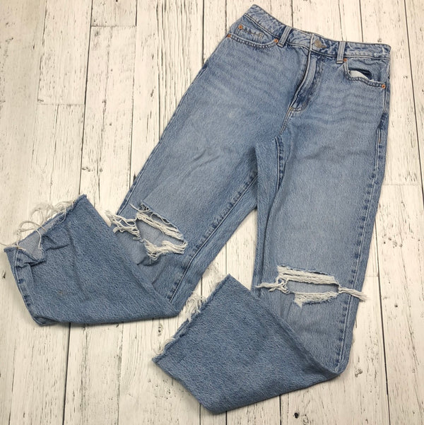 Garage distressed wide leg blue jeans - Hers 26