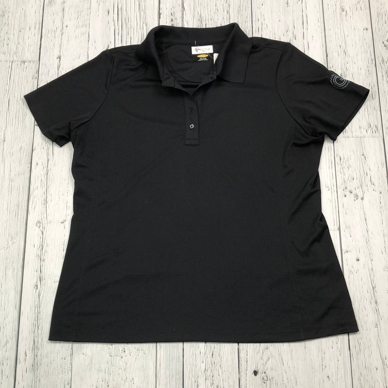 GregNorman black golf shirt - Hers XL