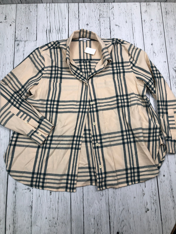 Madewell plaid button up shirt - Hers M