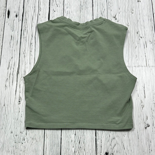 Zara green cropped tank top - Hers S