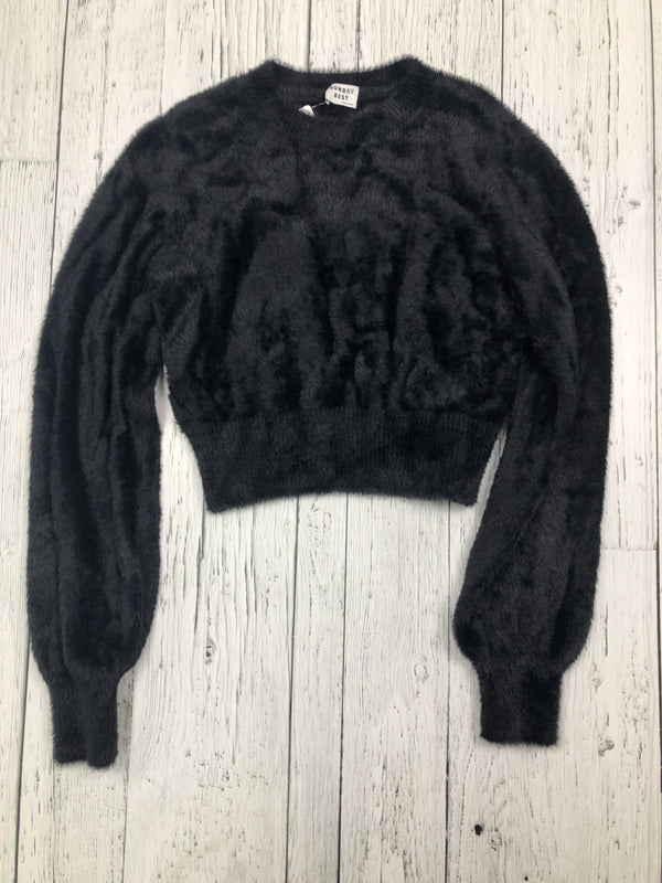 Sunday Best Aritzia black crop sweater - Hers S