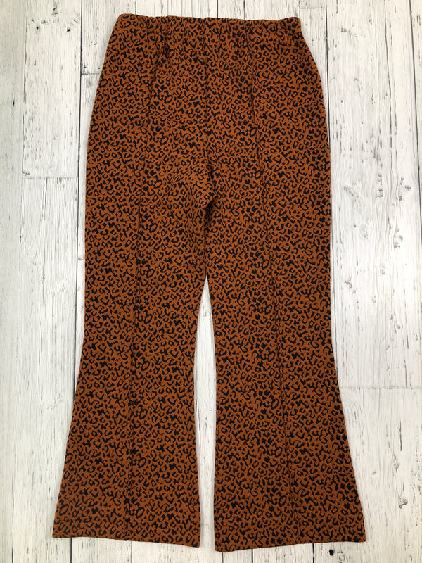 Eva Franco orange black patterned flared pants - Hers S