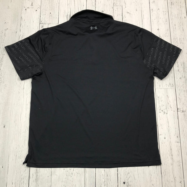 Under armour black patterned golf shirt - His XXL
