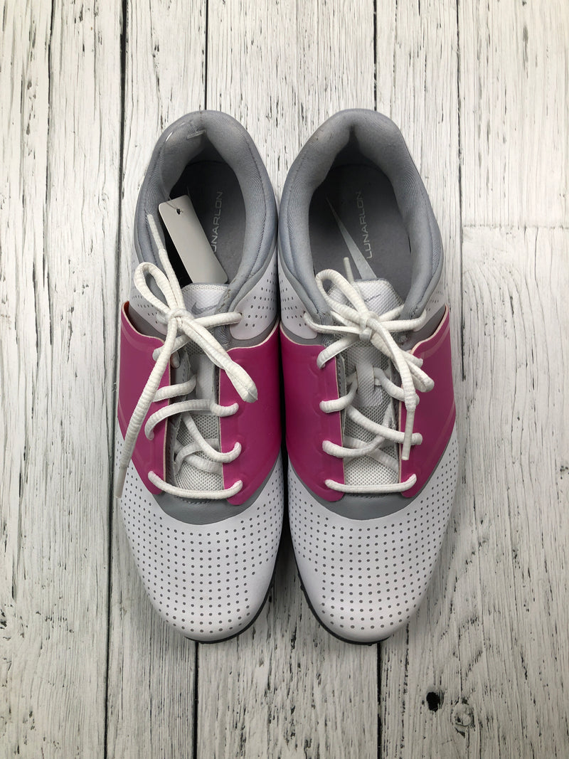 Nike Lunarlon pink white golf shoes - Hers 7