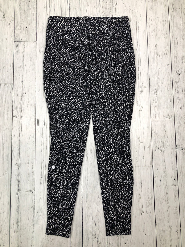 lululemon black and white leggings - Hers 10/L