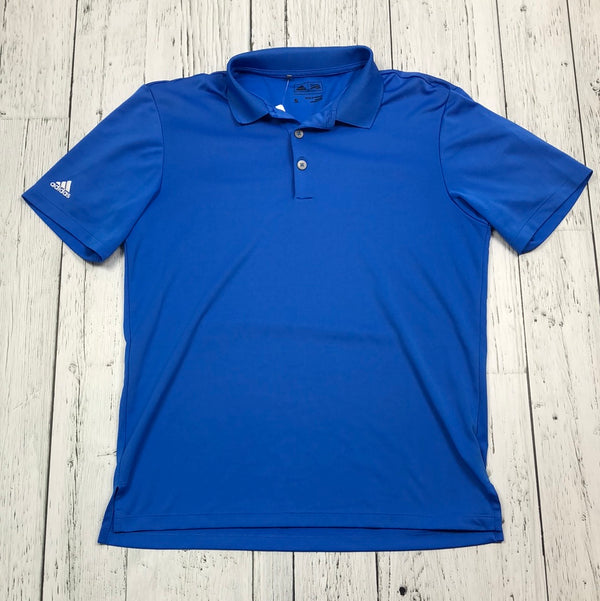 Adidas blue golf shirt - His S