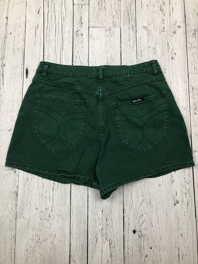 Rolla’s green denim shorts - Hers M/30