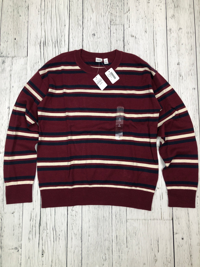 Gap red striped long sleeve - Boys L/10