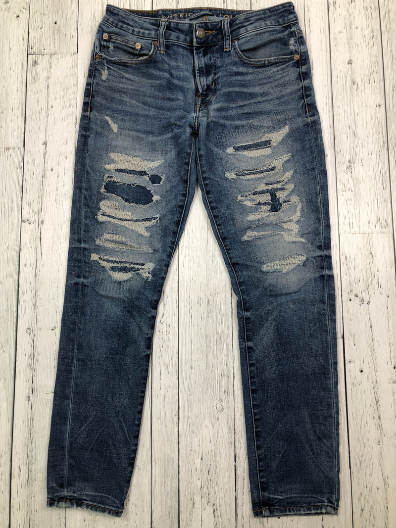 American Eagle skinny distressed blue jeans - His M/31