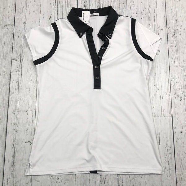 Aur white black shirt - Hers M