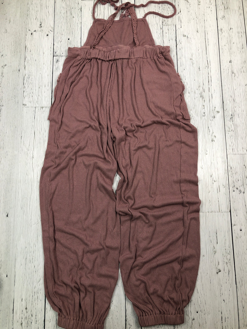 Free People dusty pink shirt/romper set - Hers S