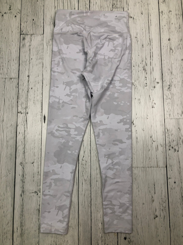 lululemon grey camo patterned leggings - Hers M/8