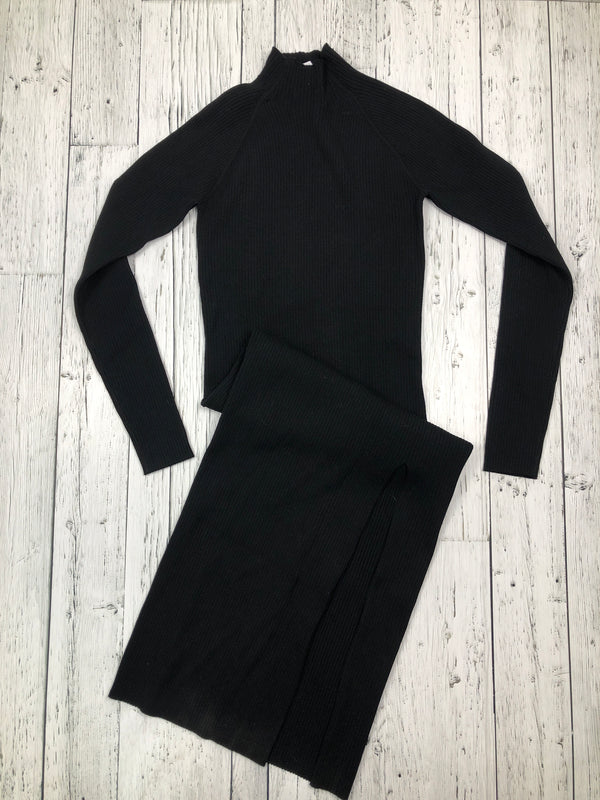 Aritzia Wilfred/Free black sweater dress - Hers M