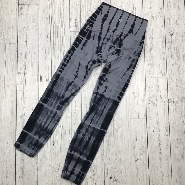 lululemon grey black patterned leggings - Hers XS/2