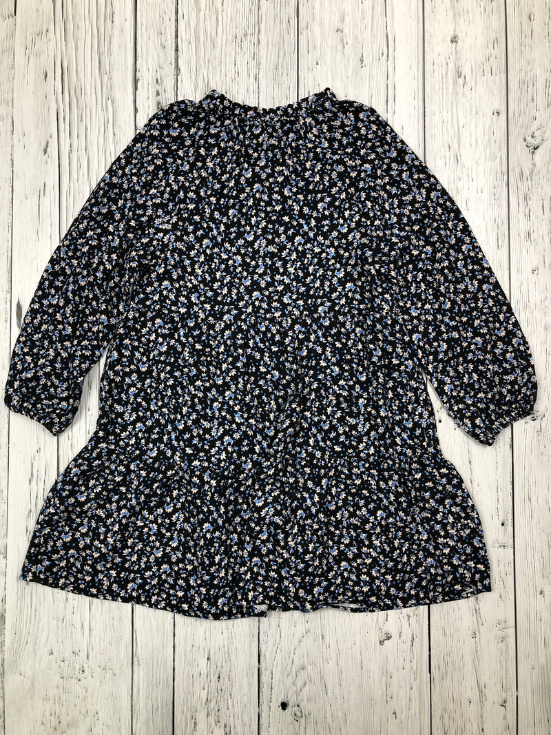 Zara black blue floral dress - Girls 7