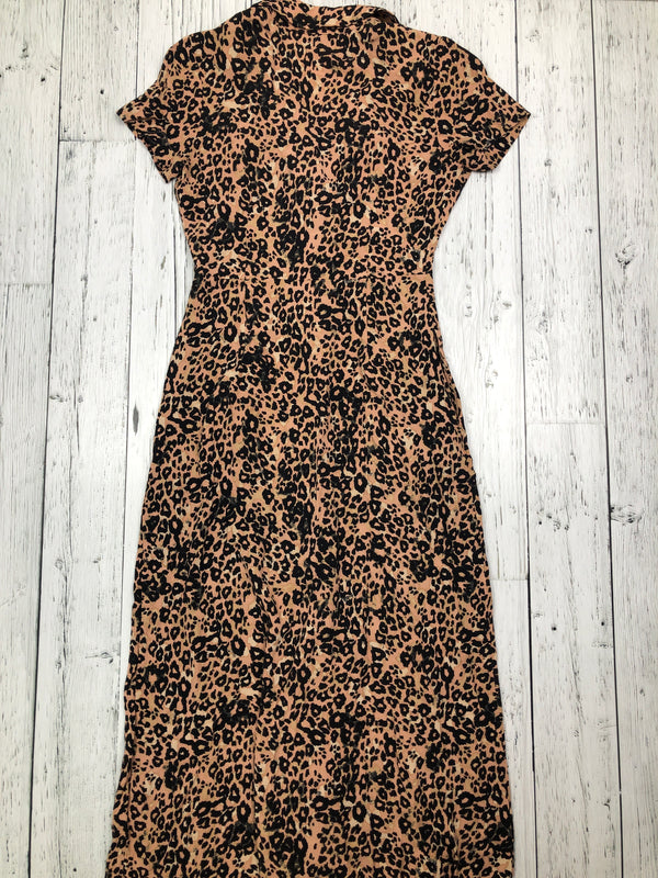 Wilfred Aritzia brown black patterned dress - Hers XS