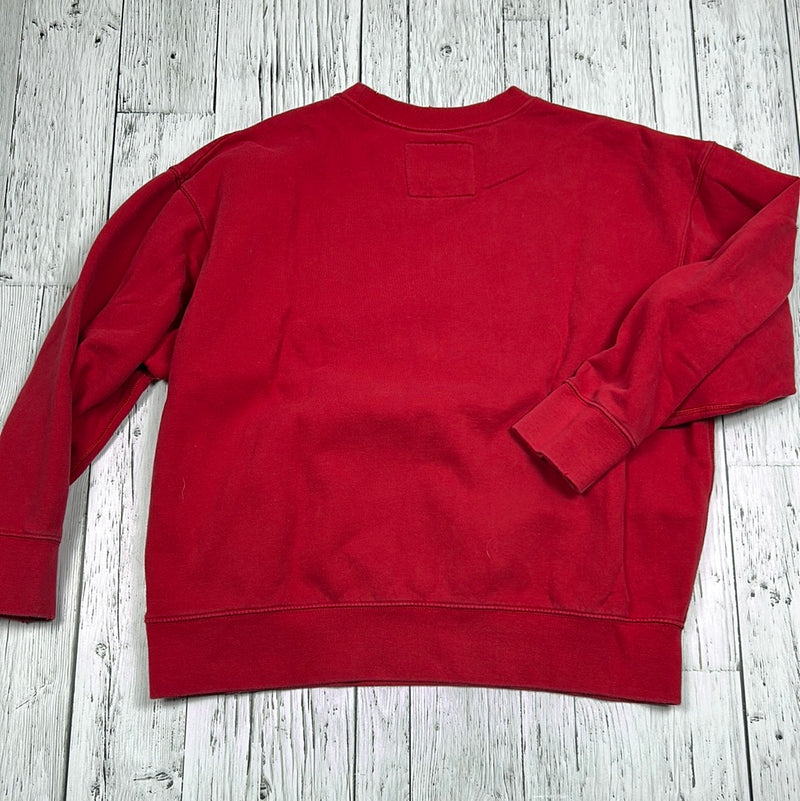 American Eagle red crewneck - His S