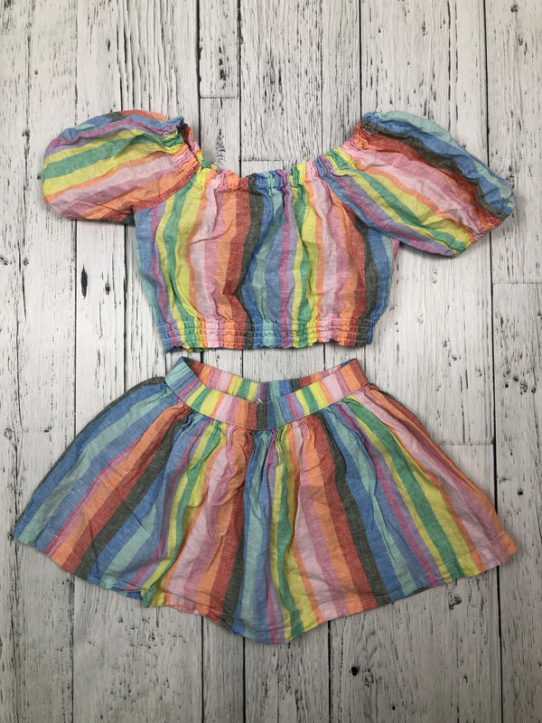 Gap coloured striped shirt/skirt - Girls 6