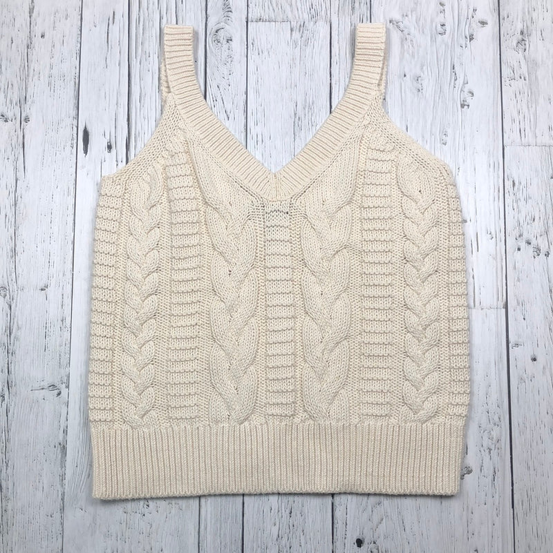 Banana Republic white knitted tank top - Hers S