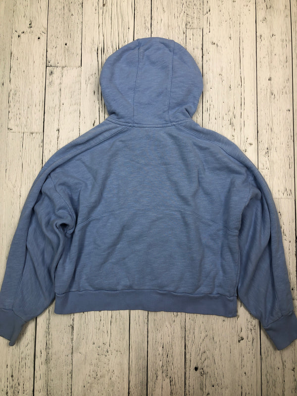 Sweaty Betty blue zip up sweater - Hers M