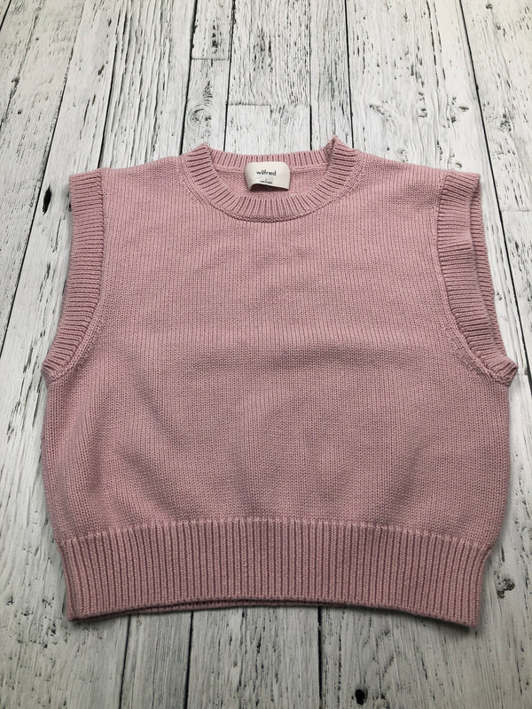 Wilfred Aritzia pink knit vest - Hers L