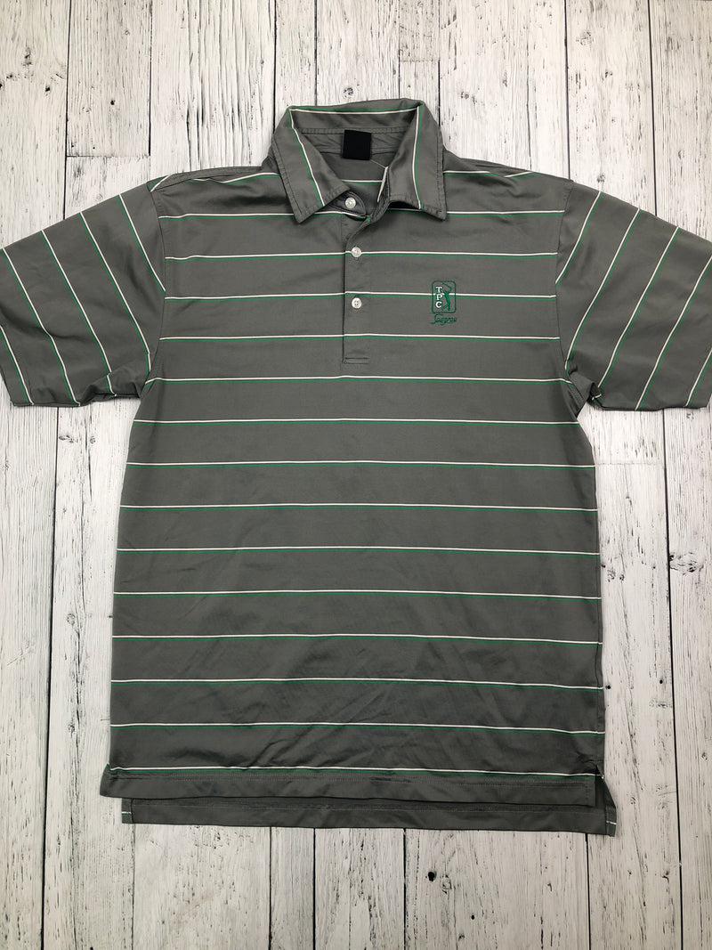 Dunning grey green striped shirt - His L