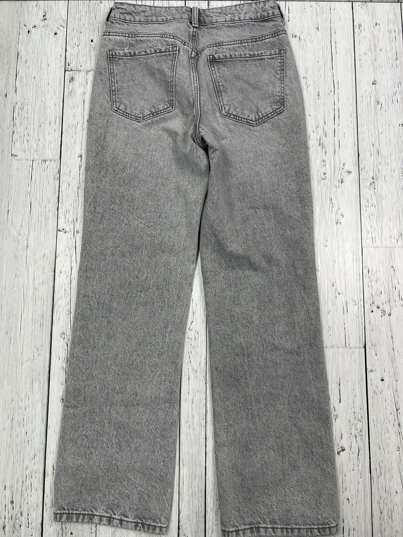 Garage grey distressed 90’s straight jeans - Hers S/27