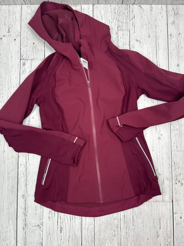 lululemon burgundy zip up jacket - Hers 8