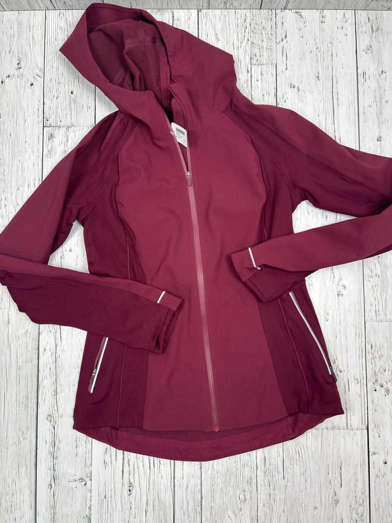 lululemon burgundy zip up jacket - Hers 8