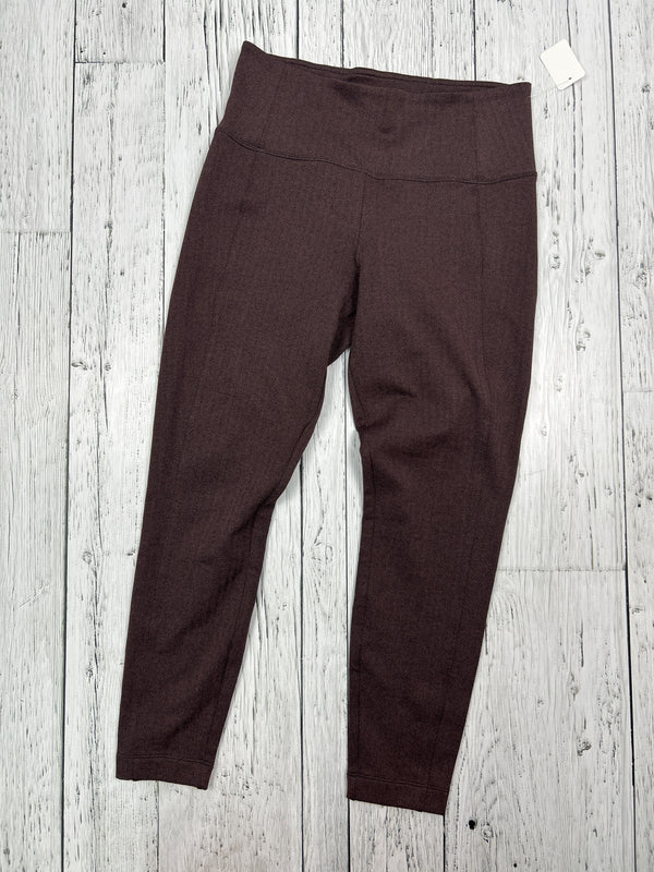 Athleta purple delancy textured tight - Hers S