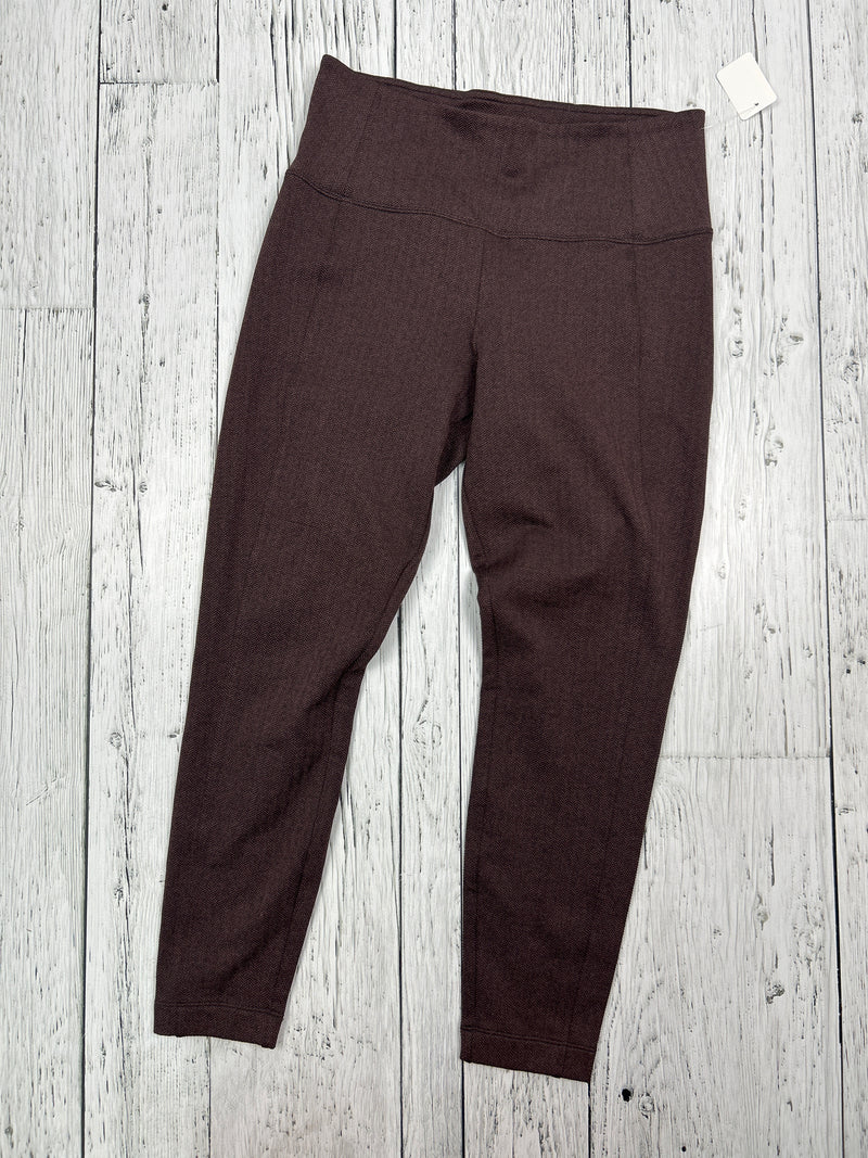 Athleta purple delancy textured tight - Hers S