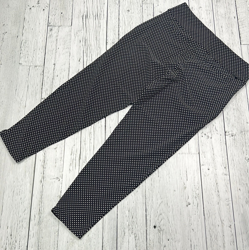 lululemon black white poka dot pants - Hers M/10