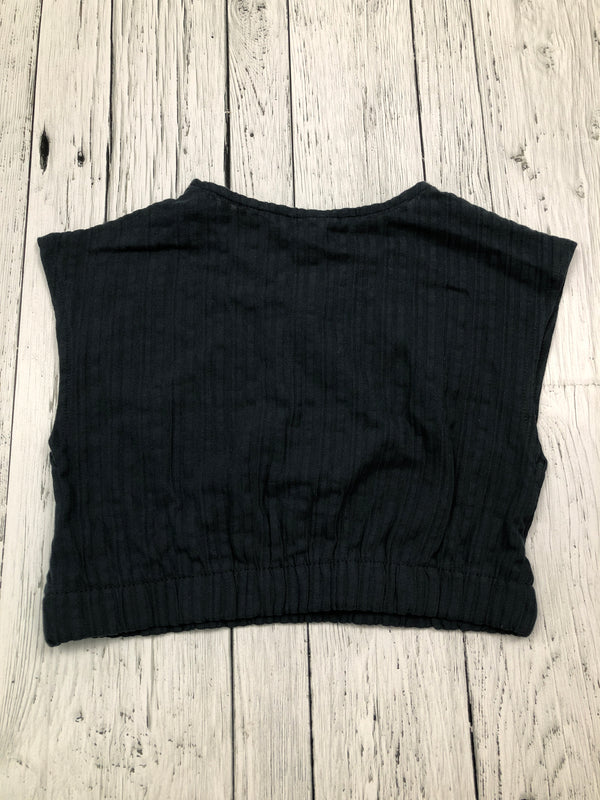 Zara Black cropped shirt - Girls 8/9