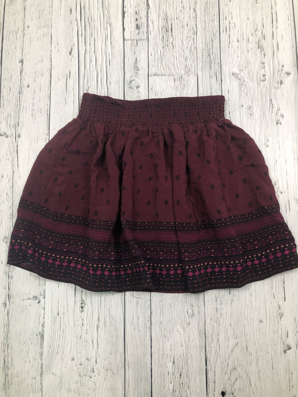 Garage burgundy patterned skirt - Hers XS