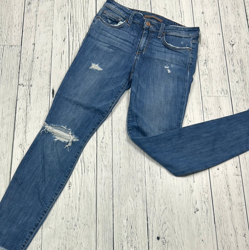 Joe’s distressed blue skinny jeans - Hers S/27