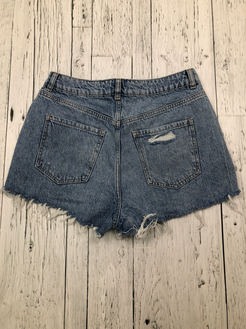 Garage distressed blue denim shorts - Hers S/28