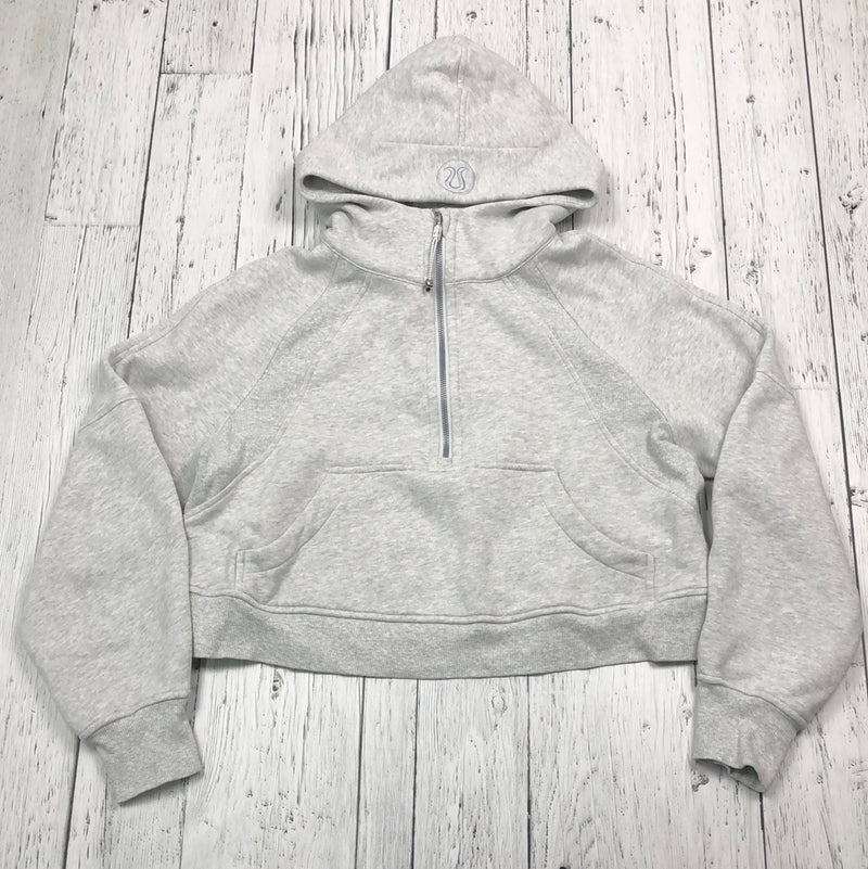 lululemon grey cropped hoodie - Hers XS