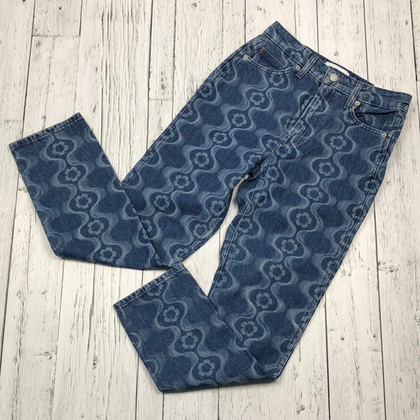 Sun•deh blue patterned jeans - Hers XS/0