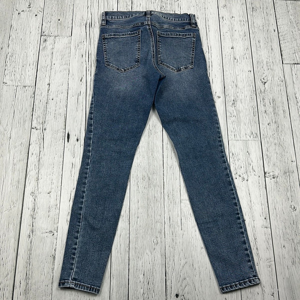 Garage Mid-Wash Distressed Jeans - Hers S/26/03