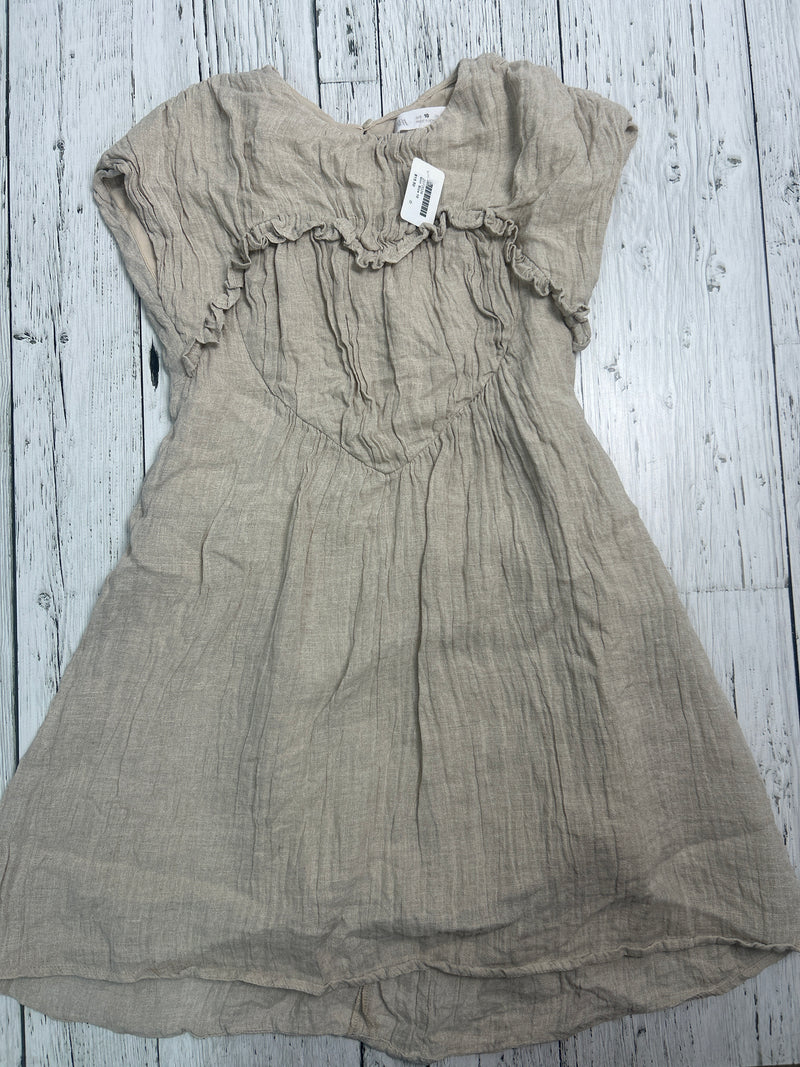 Zara tan dress - Girls 10