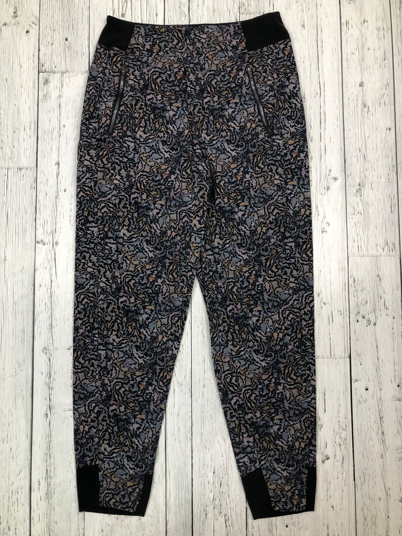 Athleta black patterned joggers - Hers S/4