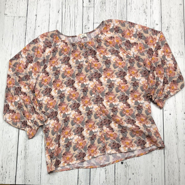 Wilfred Aritzia pink floral shirt - Hers XS