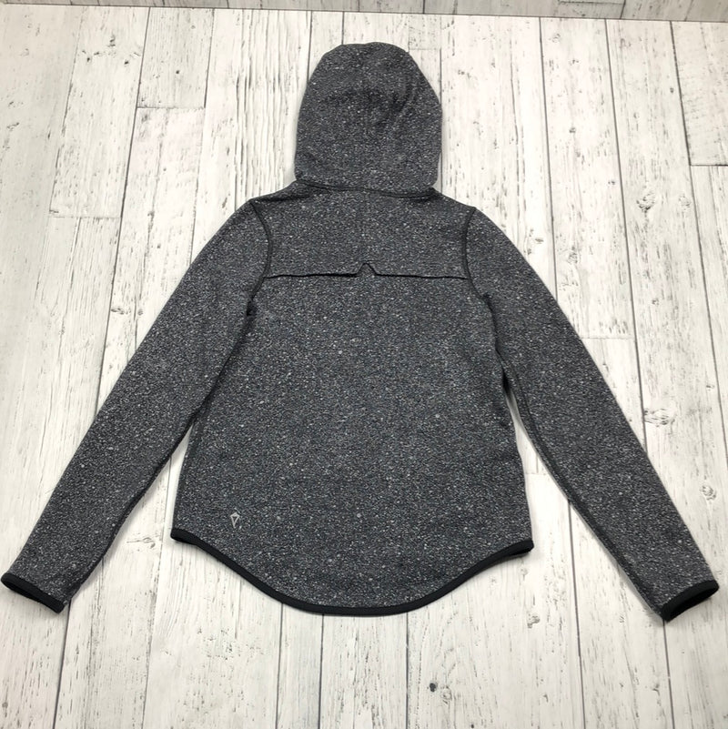 ivivva Grey Patterned Zip-Up Sweater - Girls 12
